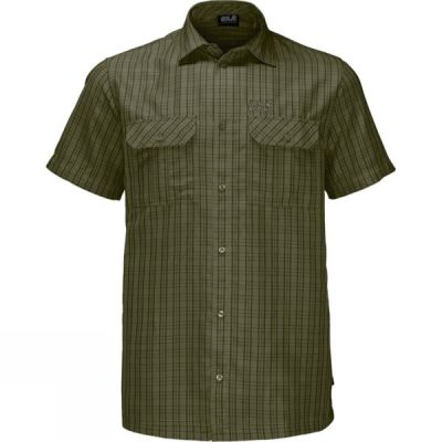 Camisa Jack Wolfskin Thompson Hombre Verde Oliva - Chile FNS603847